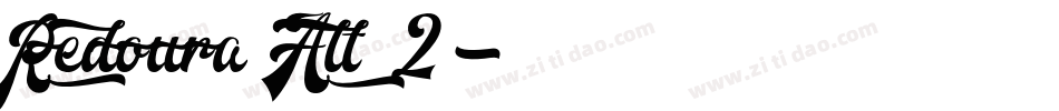 Redoura Alt 2字体转换